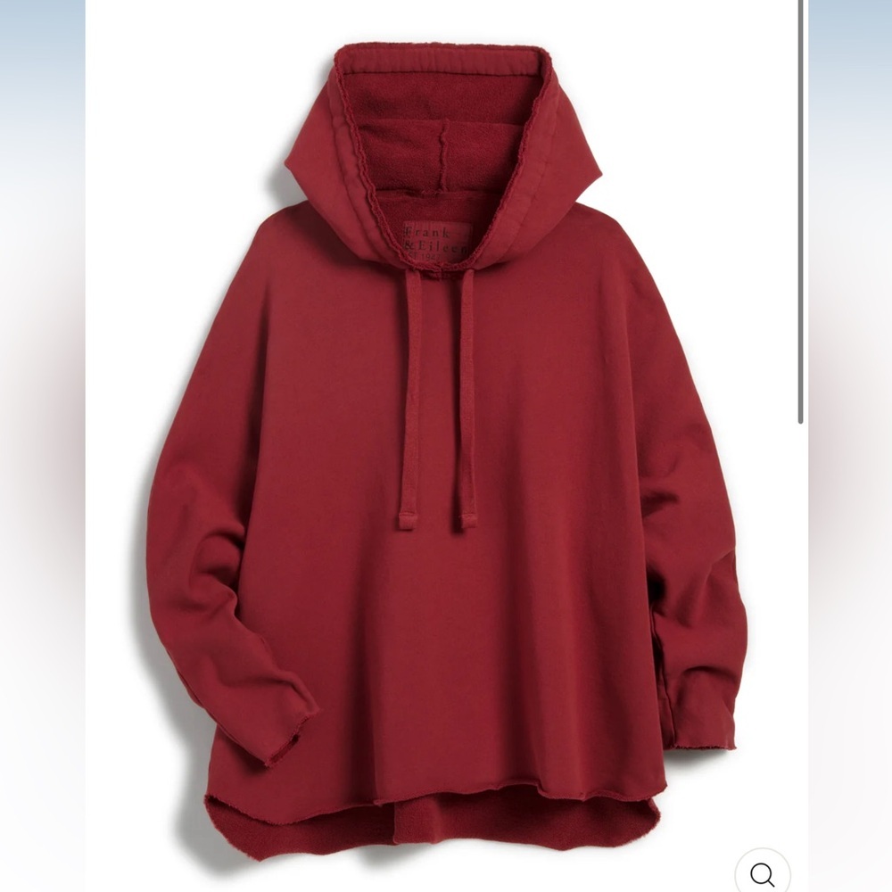 Frank & Eileen Kane Capelet Hoodie in Cranberry